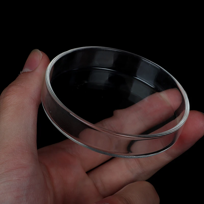 

Clear Glass Glass Petri Dishes Cell Sterile Culture Dish Lab Supplies Feeder Tray Round Container Aquarium