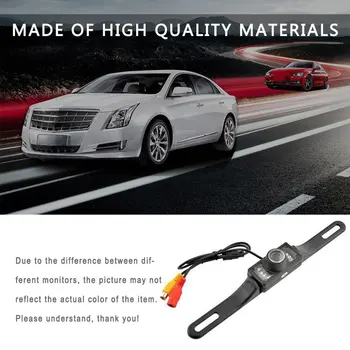 

HD Night Version 2.4G Wireless Transmitter and Receiver Car License Mount Rear View Backup Camera with 7 LED Lights