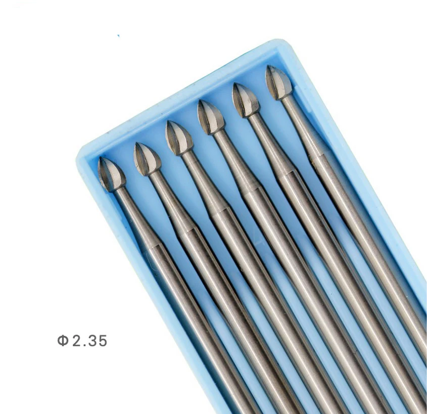 

6PCS/SET Rotary Tools Carving Burs For Jewelry Setting Tools stone seting bud bur jewelry tools peach shape burr