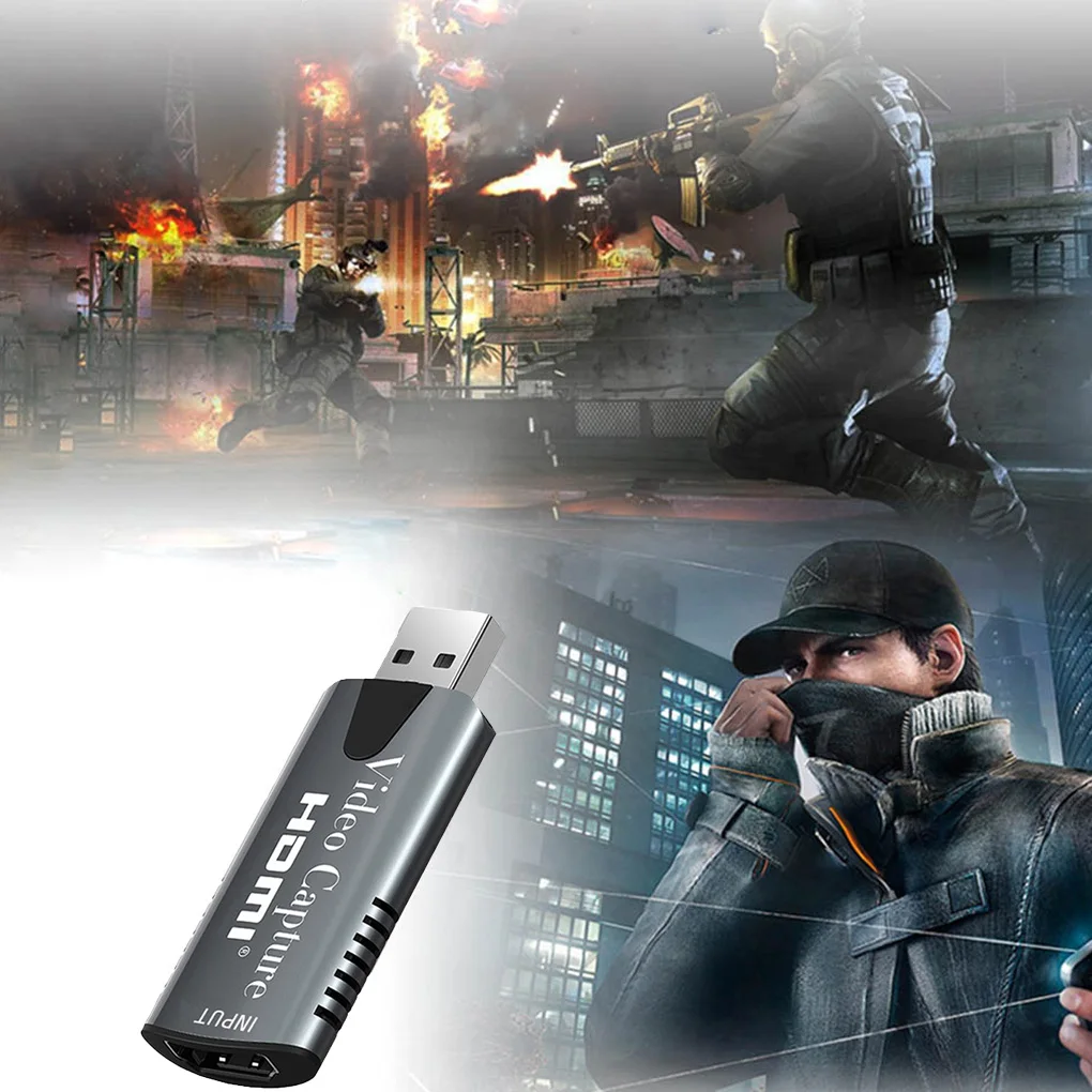 

Portable Mini 1080P HDMI To USB 2.0 Video Capture Card Game Recording Box for PS4 Camera Recording Live Streaming