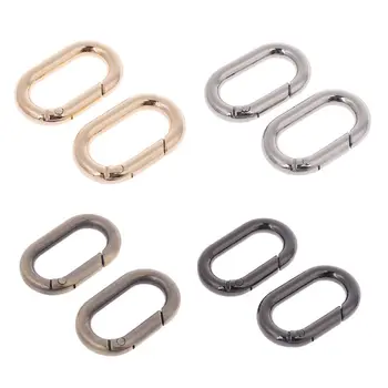 

Top Quality Metal Spring Oval Ring Keyring Leather Bag Belt Strap Buckle Dog Chain Snap Clasp N05 19 Dropship