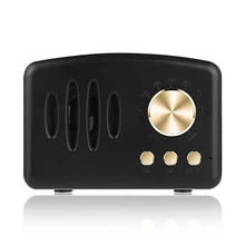 Мини ретро Bluetooth динамик Портативный беспроводной Bluetooth динамик радио Музыкальный плеер FM сабвуфер динамик