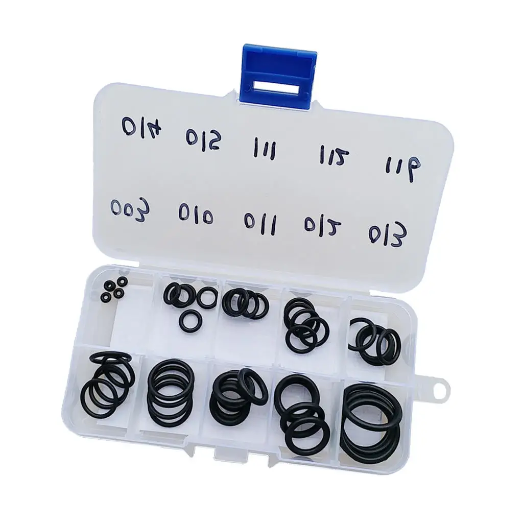 50Pcs Nitrox Scuba Diving O Ring Kit 10 Sizes Dive Gear Equipment Tank