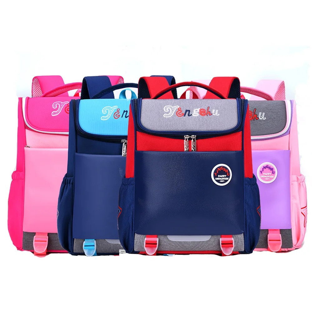 

Schoolbag for Elementary School Students Men's 3-6 Grade GIRL'S 12-Year-Old Children Backpack Light Burden Relieving Spine-Print