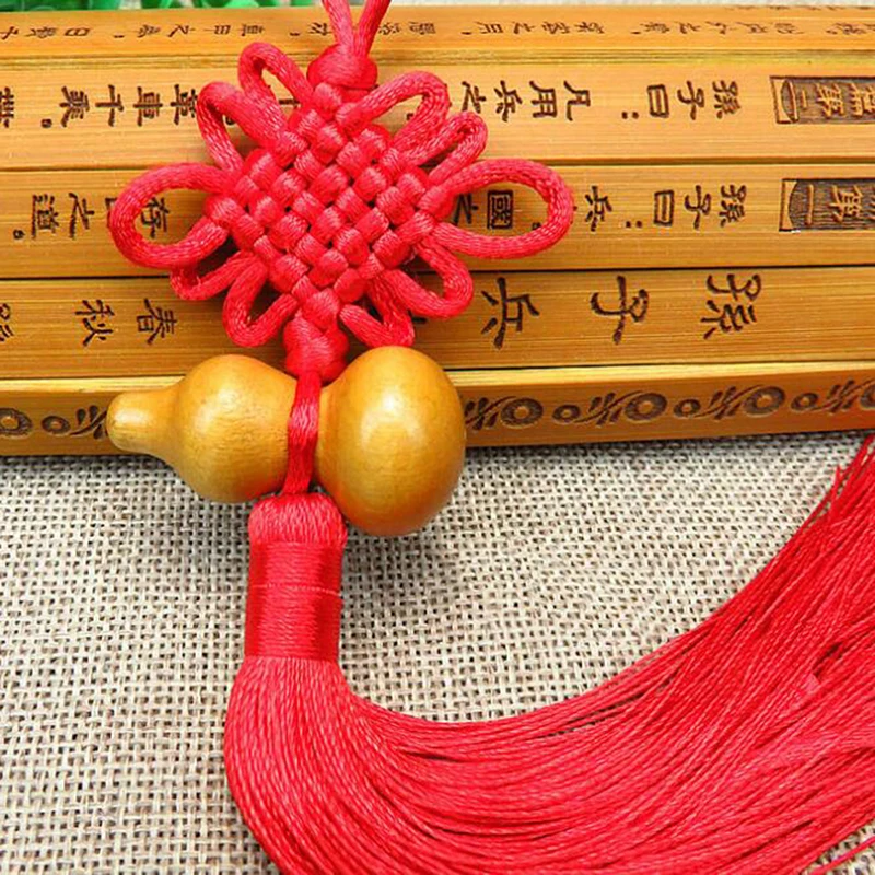 1pc Car Goods Copper Coins Gourd Ancien Chinese Knot Feng Shui Wealth Success Lucky Charm Home Car Decoration for Kids Children