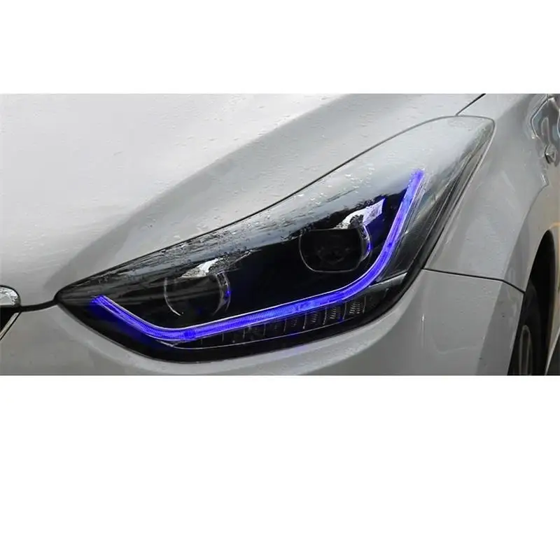 Стайлинг Luces запчасти Neblineros Para сборка Cob лампы светодиодные авто освещение фары 12 13 14 15 16 для hyundai Elantra