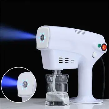 

1200W 220V 250ml Electric ULV Sprayer Blue Light Portable Fogger Machine Hair Nanos Steam Spray Guns Hospital Home Disinfection