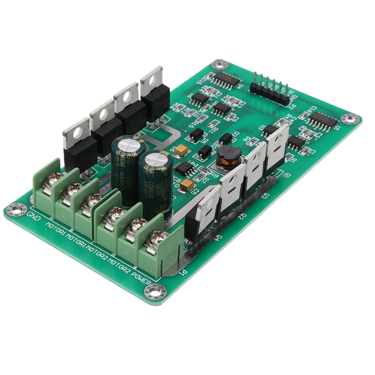  New Arrival 1pc Dual Motor Driver Module Board H-bridge DC MOSFET IRF3205 3-36V 15A Peak 30A Replac
