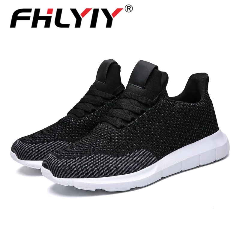 Fhlyiy/Новинка; мужские кроссовки Flyknit; дышащая повседневная мужская легкая обувь; уличные модные мужские кроссовки; Дизайнерская обувь; большие размеры