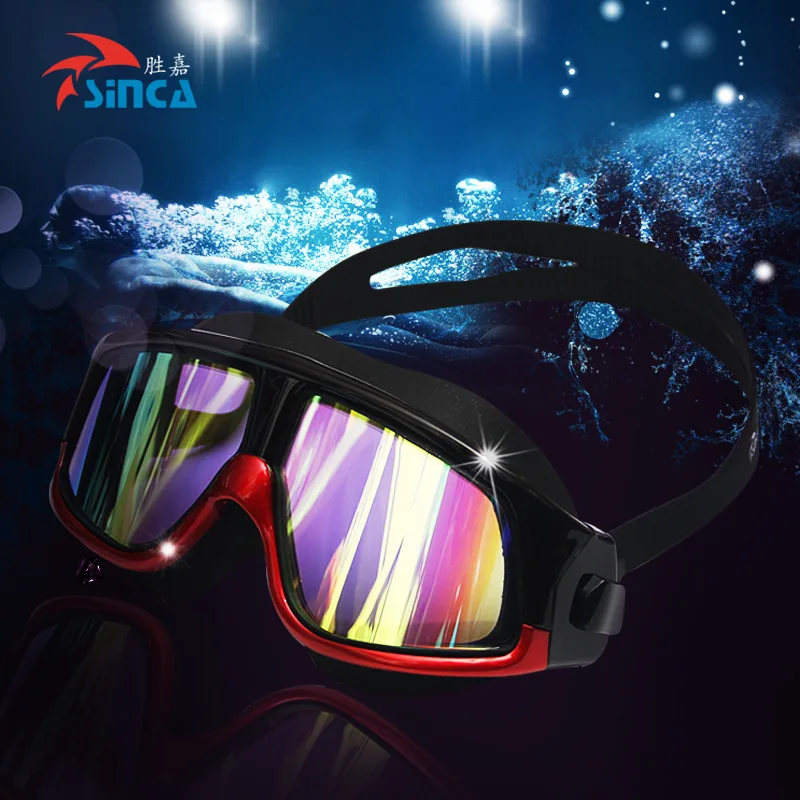 

Prescription Swimming Goggles [150-Degree-] High-definition Large Frame Swimming Glasses Waterproof Anti-fog Comfortable Not Le