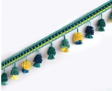 C 1 м штора Швейные кисти Бахрома отделка кисточкой Pom Кисточки Из ПФЛ для DIY латинское платье сценическая одежда занавеска кружева аксессуары для домашнего декора - Цвет: C