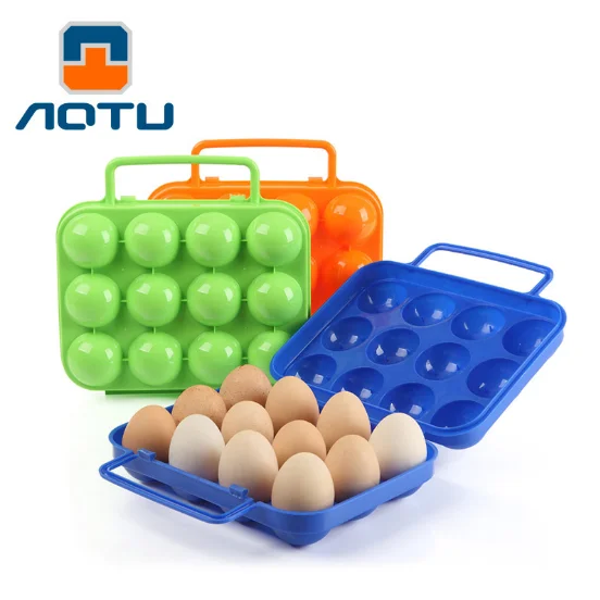 

Loozykit Portable Kitchen Convenient Container Egg Storage Boxes Container Hiking Outdoor Camping Carrier For Egg Case Box Home