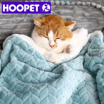

HOOPET Pet Dog Cat Soft Flannel Thickened Pet Soft Fleece Pad Pet Blanket Winter Warm Quilt For Cat For Dog
