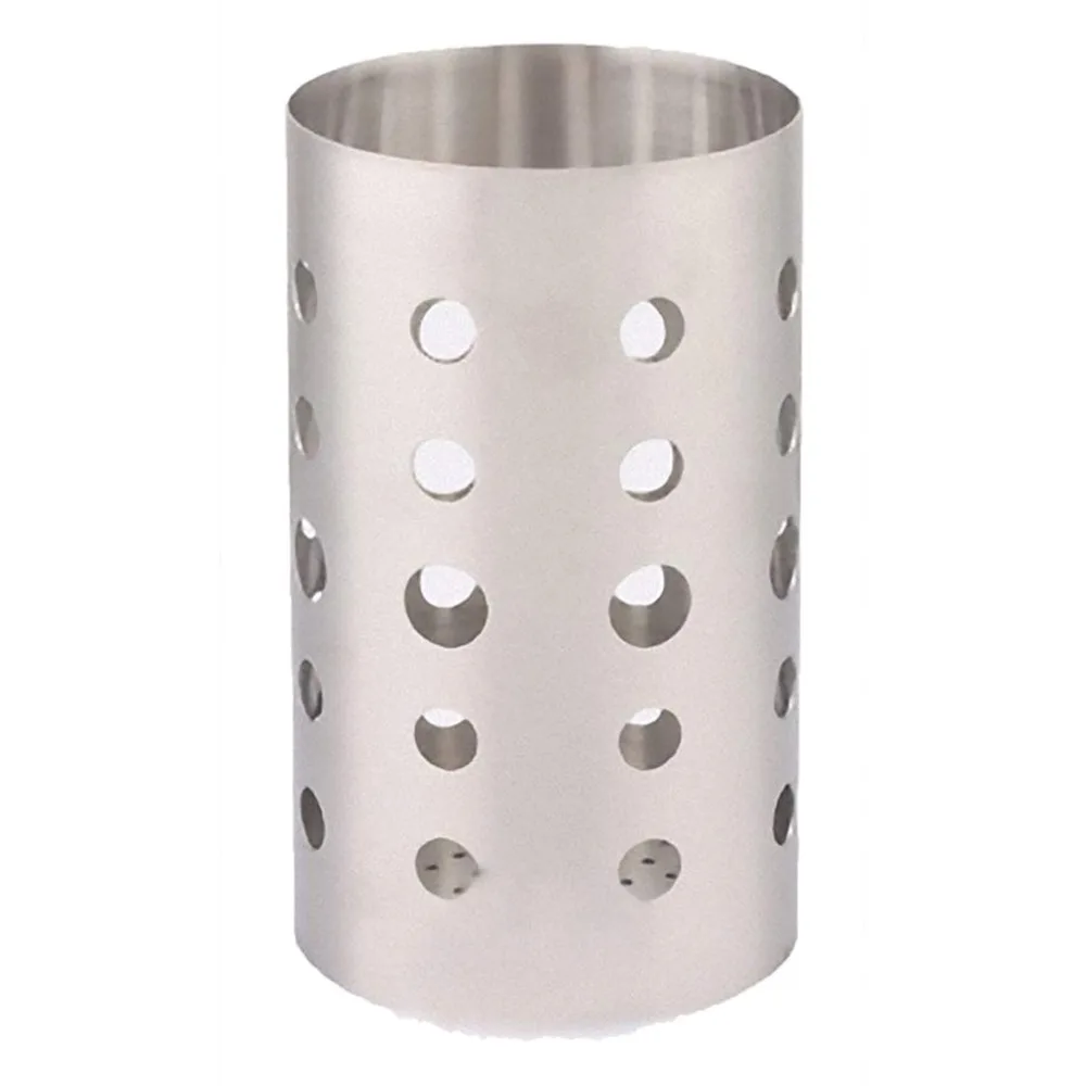 Creative Hollow Cylinder Stainless Steel Kitchen Dinnerware Tableware Storage Organizer Drain Cutlery Racks