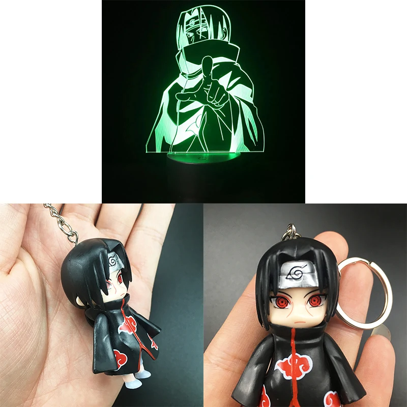 Uchiha Itachi Anime Action Figure Toys Cartoon Model Ninja Dolls Keychain Pendant Kawaii Children's Gifts | Игрушки и хобби