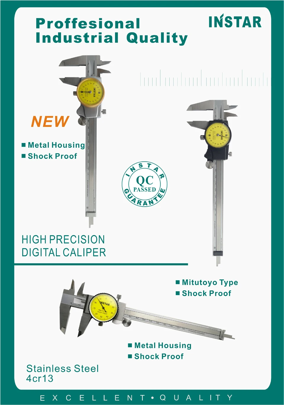 calibre 0-200mm 300mm do vernier do seletor de instar 0.02mm