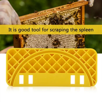 

Yellow Hive Scraper Tool ABS Honey Type Bee Keeper Flat Equipment Hive Scraper Tool Suitable For All Types Of Frame