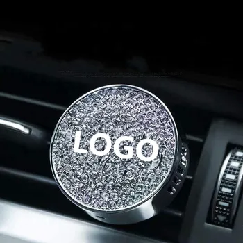 

Deluxe Crystal Car Logo Air Freshener Set Accessories Vent Clip Fragrance Diffuser Car Vent Interior Decor Gift Box