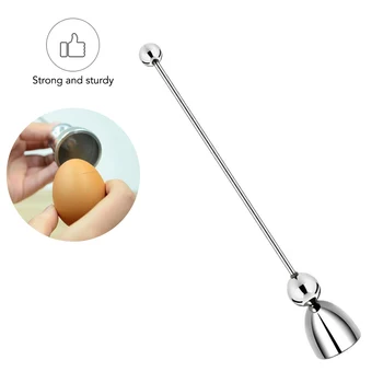 

Stainless Steel Egg Separator Boiled Egg Topper Shell Top Cutter Knocker Opener Kitchen Tool Multifunction Egg Opener scissor
