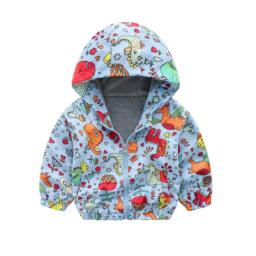 Ephex/пальто с радужным принтом для мальчиков и девочек; детская водонепроницаемая куртка с капюшоном; сезон весна-осень; детская одежда; верхняя одежда - Цвет: pattern 4