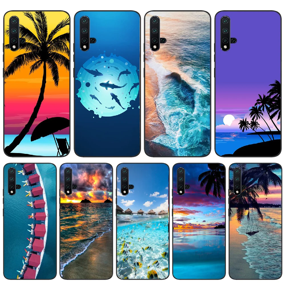 Чехол для телефона ByLoving Summer nature sea blue Ocean Waves huawei nova 2 2i 2plus 2s 3i 3e 4 4e 5 5i pro | Мобильные