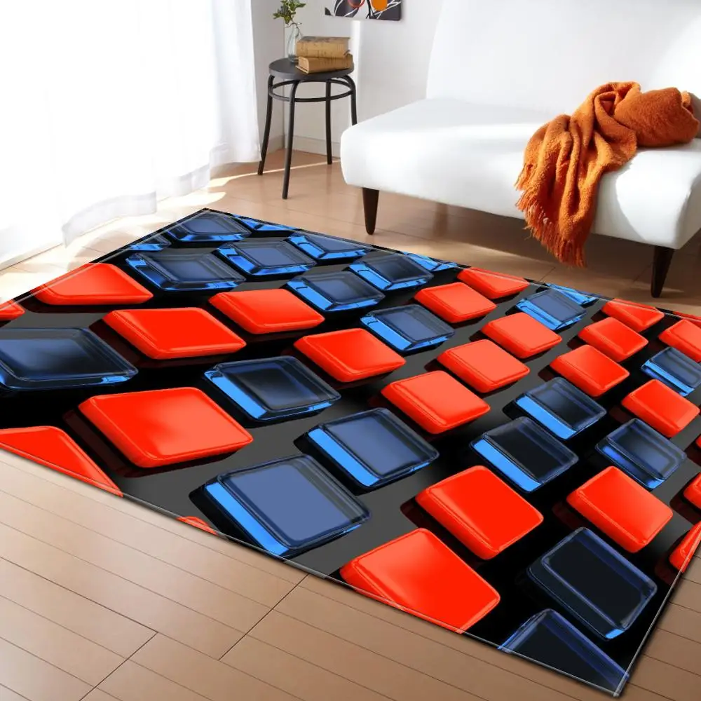 3D красочный ковер в полоску для гостиной, коврики и ковры для дома, alfombra, детская комната, диван, стол, тапет, напольный коврик на заказ