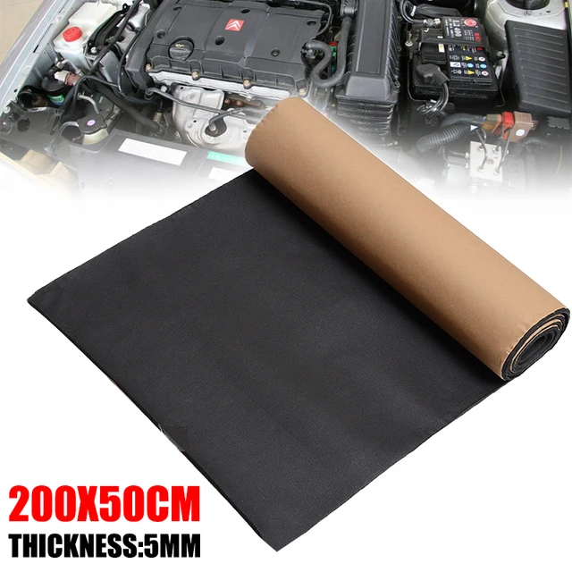 Tapis D'isolation Phonique Pour Voiture, 100x40cm, 5mm, Tapis D'isolation  Thermique - Son Et D'isolation Thermique Coton - AliExpress