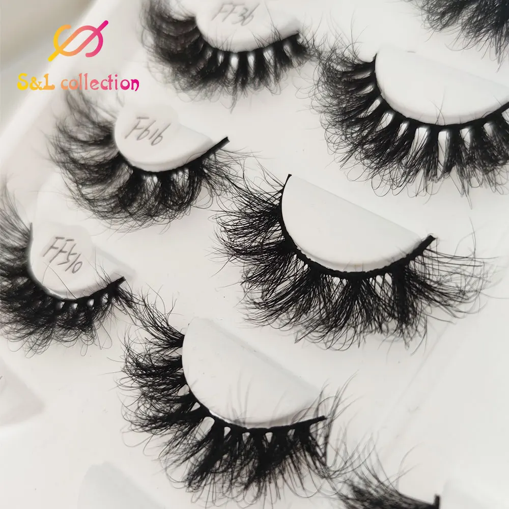 

50pairs Wholesale 3D Mink Eyelashes 100% Cruelty Free Lashes Reusable Natural Wispy False Lashes Makeup Strip Fluffy Cat Lash