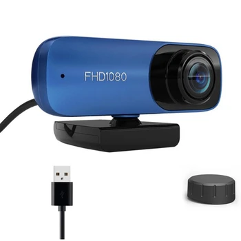 

Webcam with Microphone, 1080P HD Streaming USB Computer Webcam [Plug and Play] [30Fps] for Laptop/Desktop Webcam