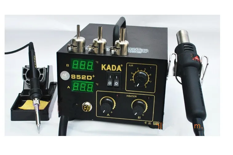 220 В/110 В KADA 852D+ KADA852D+ паяльная сварочная станция SMT пайка горячим воздухом паяльная станция для деталей поверхностного монтажа SMD