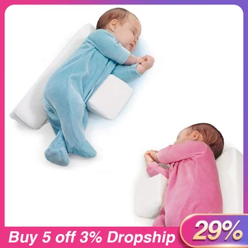 

Baby Bedding Newborn Baby Shaping Styling Pillow Anti-rollover Side Pillow Infant Positioning Pillow Memory Foam For 0-6 Months