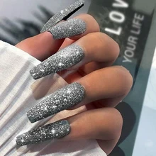 

1Box Sparkling Diamond Nail Powder Laser Silver Reflective Nail Glitter Dust Fine Shiny Pigment Holographic Nail Art Decor FT180