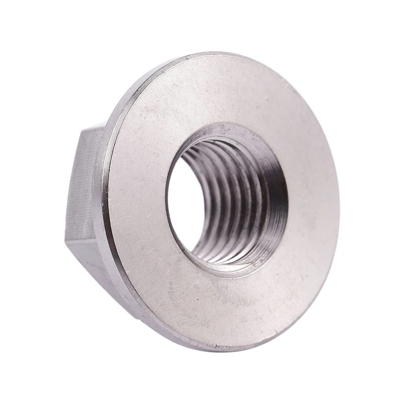 M10 x 1,25 мм TC4 титановая Ti гайка с буртиком для винтов винт-крепеж