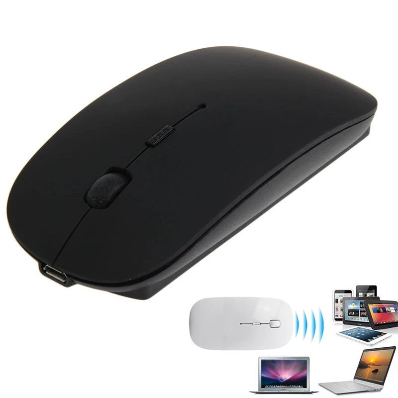 USB перезаряжаемая мышь беспроводная беззвучный оптическая мышь ноутбук компьютер 2,4G