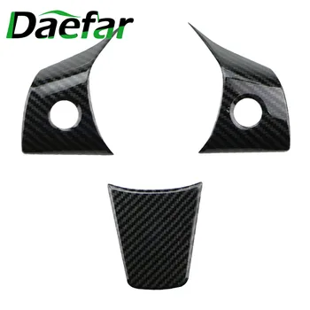 

Daefar Carbon Fiber Styling Car Steering Wheel Panel Switch Button Cover Trim For Tesla Model 3 Model3 2016 - 2020 Accessories