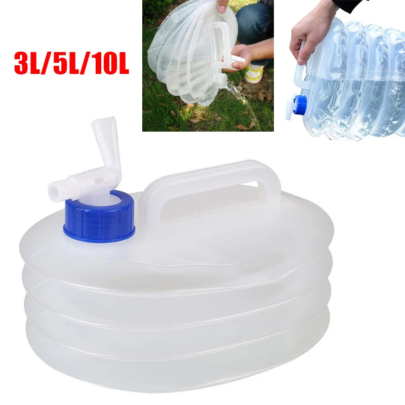 Открытый Кемпинг Рыбалка складное ведро для воды для бутылок 3/5/10L