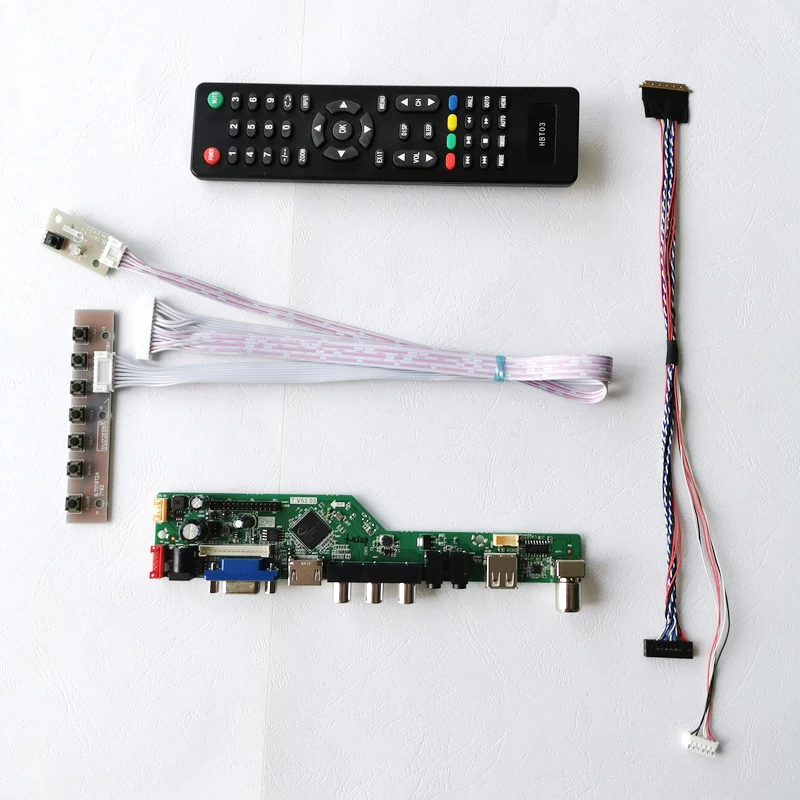Подходит для LTN173KT02/LTN173KT03 40-контактный LVDS 17 3 &quotVGA + аудио USB пульт дистанционного
