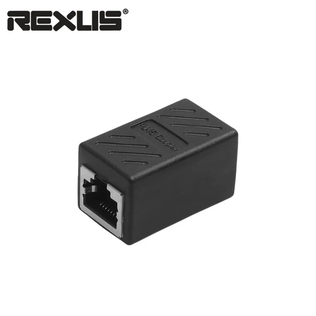 2 x RJ45 CAT5 Coupler Plug Network LAN Cable Extender Connector Adapter B$CA