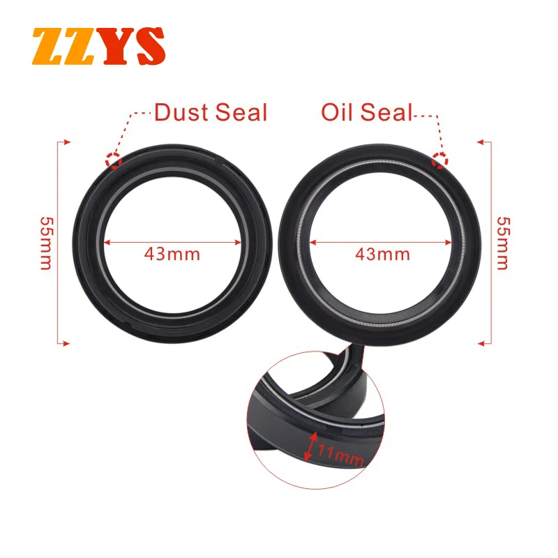 435511MotorcycleForkOilSealDustSealForYAMAHAFZ6S2FAZER