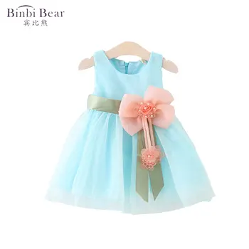 

New 2020 Flower Girl Christening Wedding Party Pageant Dress Baby First Communion Dresses Toddler Gowns Child Bridesmaid Dress