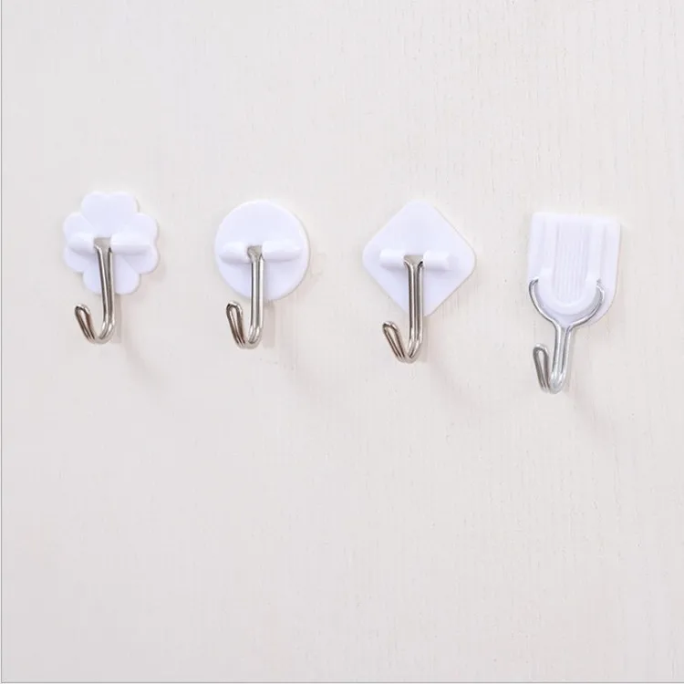 1 шт. маленький крючок-труба белый мультяшный пластиковый крепкий липкий