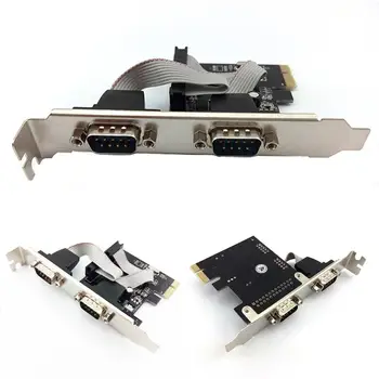 

2.5Gbps Dual Ports RS232 9Pin Interface Serial PCI-E Expansion Card Adapter