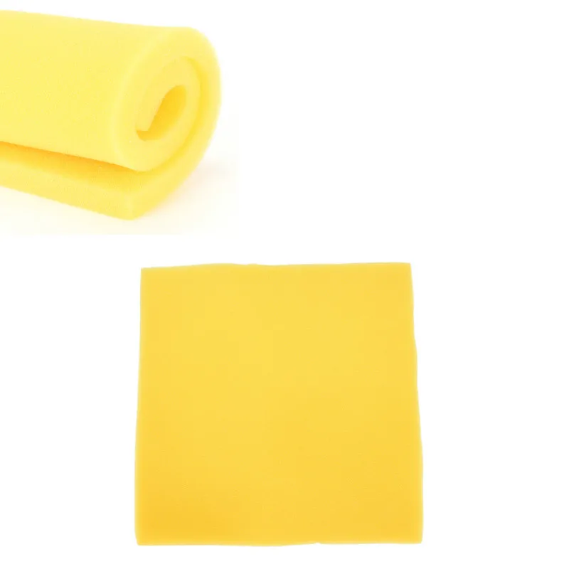 

50*50*2cm Yellow Biochemical Filtration Cotton Filter Lightweight Soft Foam Durable Sponge for Fish Tank Aquarium