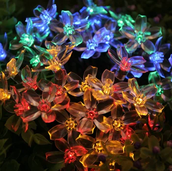 

Led Solar Outdoor Waterproof Light Christmas Light String Balcony Garden Garden Decoration Light Cherry Blossom Light String