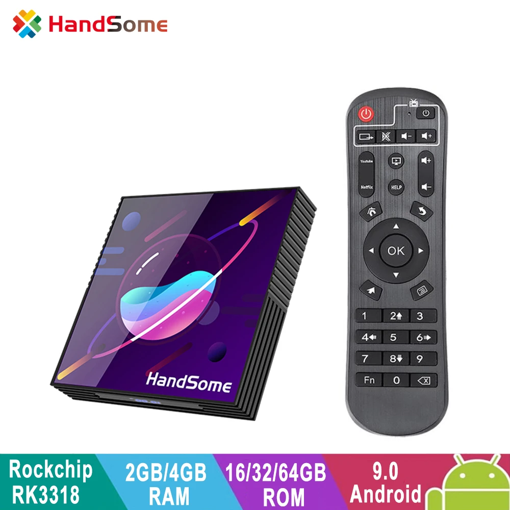 

A95X R3 Media Player Android 9.0 4GB RAM 64GB 32GB 4K Smart TV Box RK3318 2.4G/5GHz Wifi USB3.0 Google Play Netflix Youtube