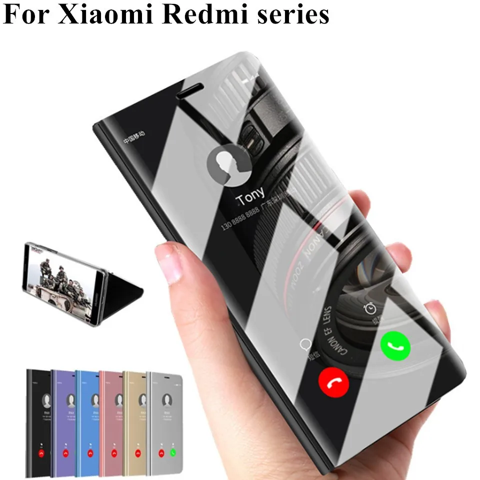

Smart Mirror Flip Case For Xiaomi 9 8 Lite 6 5X 6X 5C Mix2 Mix3 Pocophone F1 Cover For Redmi Note 7 6 5 4X K20 9T Pro Go Coque