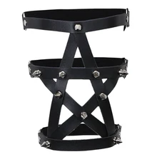 Женские пикантные ремень для ног женские эластичные панк-подвязка ремень платье на лямках