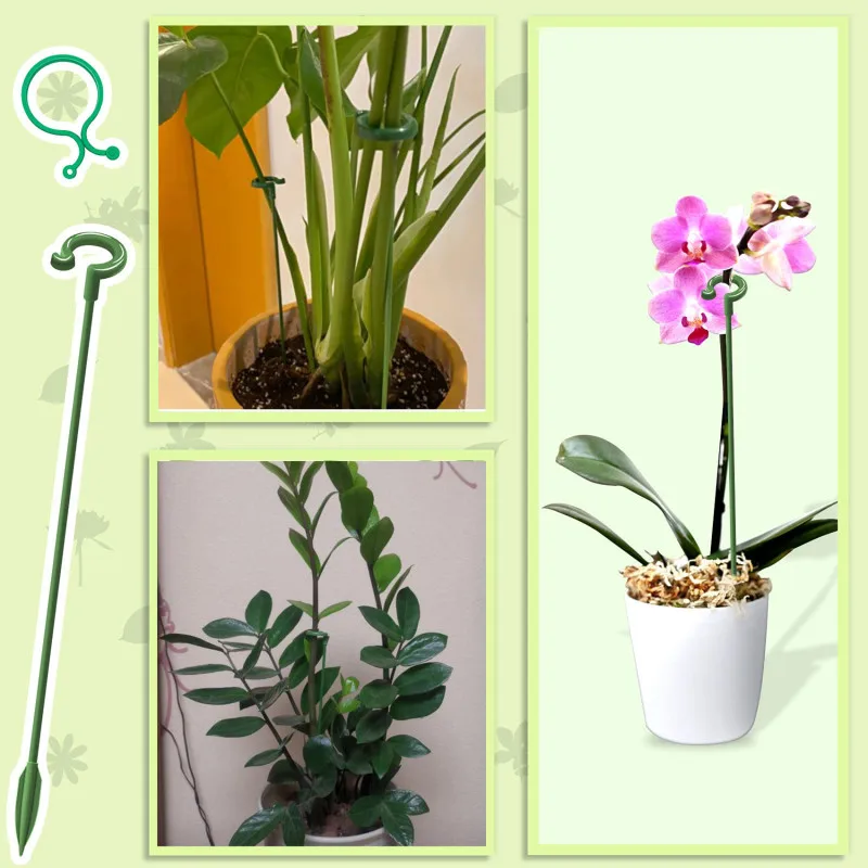 20 Pièces Papillons Clips De Montage De Plante, Piquets D'orchidées à Tige Unique, Piquets De Plantes En Pot, Fleurs Vigne Fixateur Pinces, Porte-Plante Tenir Les Tiges, Grimpantes Support Plastique