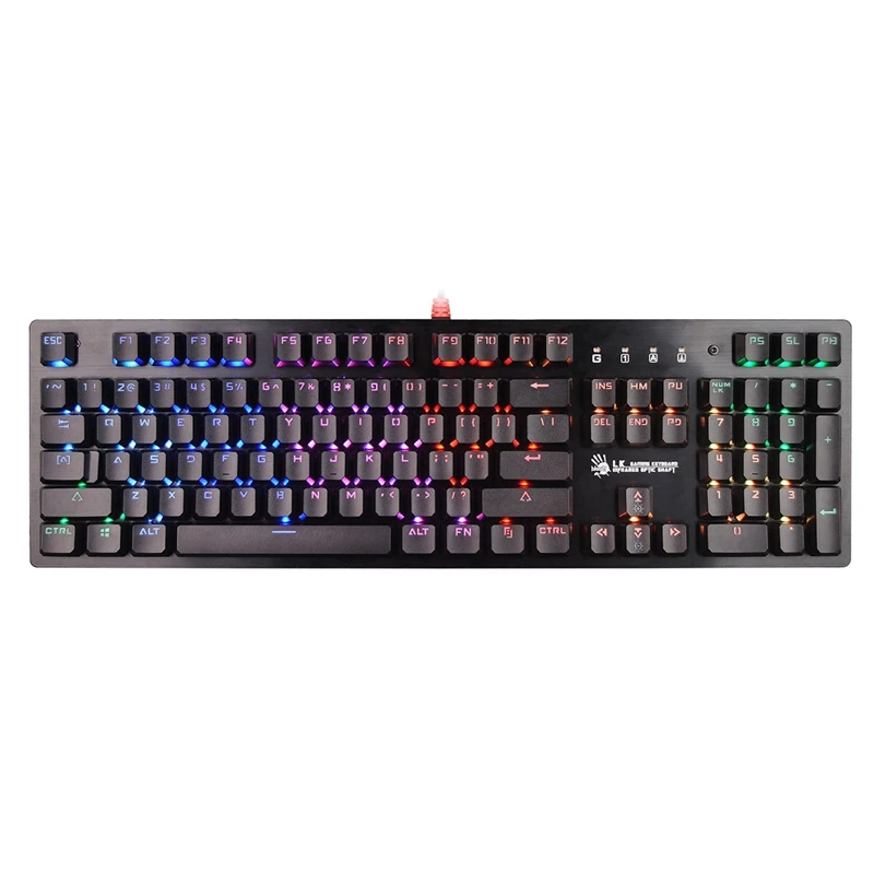 Клавиатура A4 Bloody B820R механическая черный USB for gamer LED