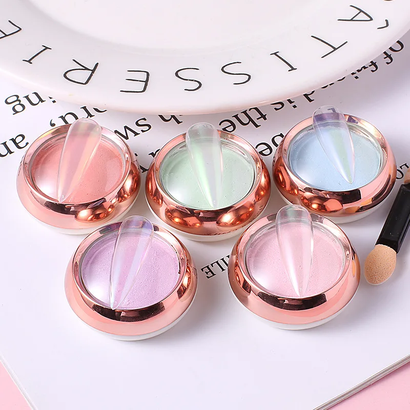 

Nail Art Deco Solid Aurora Powder 0.4g solid ice transparent nude color Symphony Fairy Mermaid Mirror magic mirror Ice powder